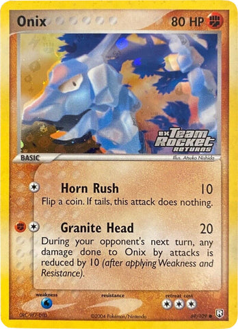 Onix 69/109 - Team Rocket Returns Reverse Holofoil