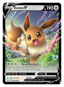 Eevee V - SWSH065 (Eevee Stamped) SWSH065 - Battle Academy 2022 Holofoil