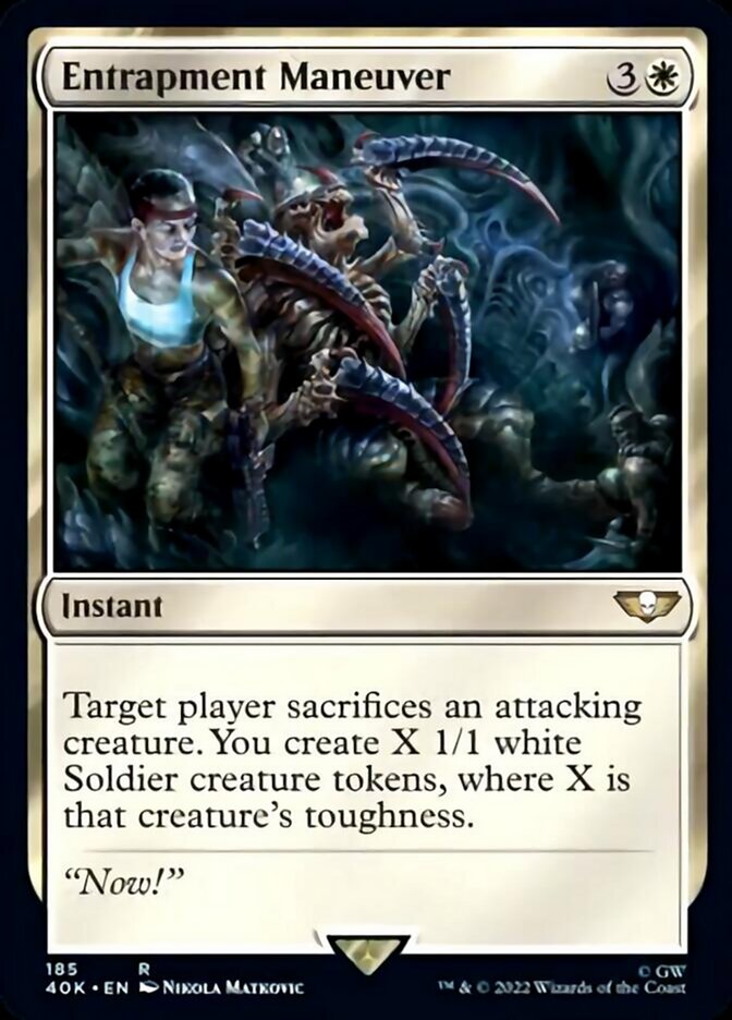 Entrapment Maneuver (Surge Foil) (40K-185) - Warhammer 40,000 Commander Foil