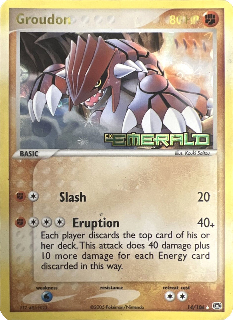 Groudon - 014/106/106 - Emerald Reverse Holofoil