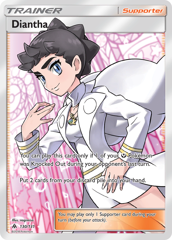 Diantha (Full Art)/131 - SM  Forbidden Light Holofoil