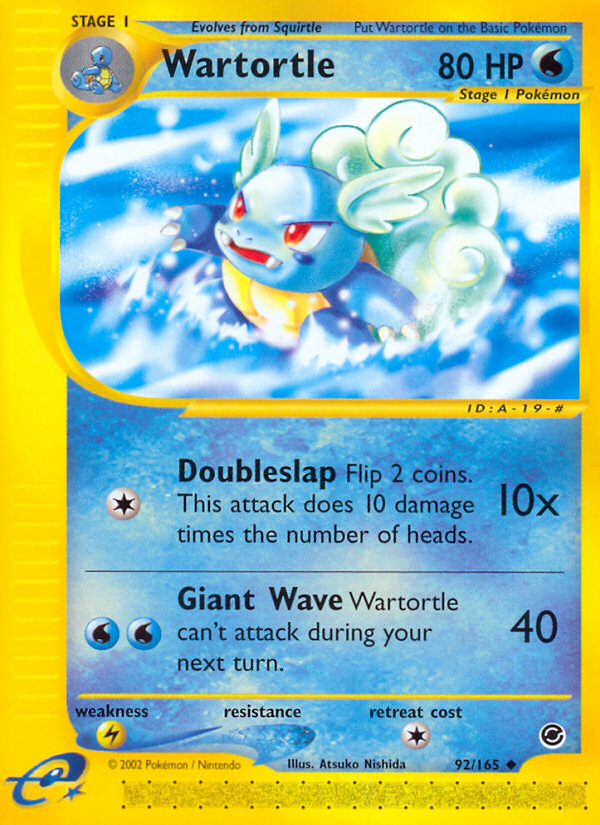 Wartortle - 92/165 Expedition - Uncommon