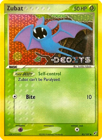 Zubat 83/107 - Deoxys Reverse Holofoil