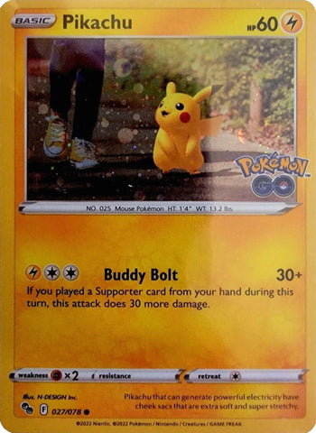 Pikachu - 027/078 (Cosmos Holo) 27 - Miscellaneous Cards & Products Holofoil