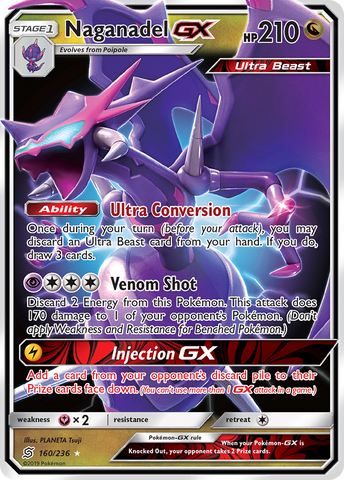 Naganadel GX 160/236 - SM  Unified Minds Holofoil
