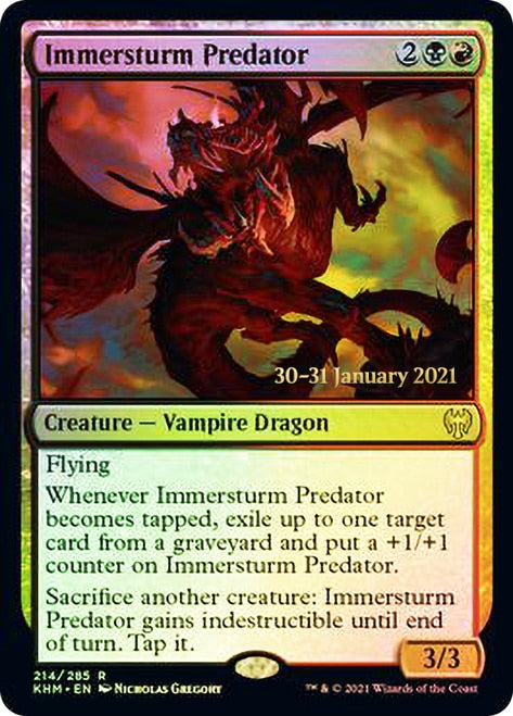 Immersturm Predator (PRE-214) - Kaldheim Promos Foil