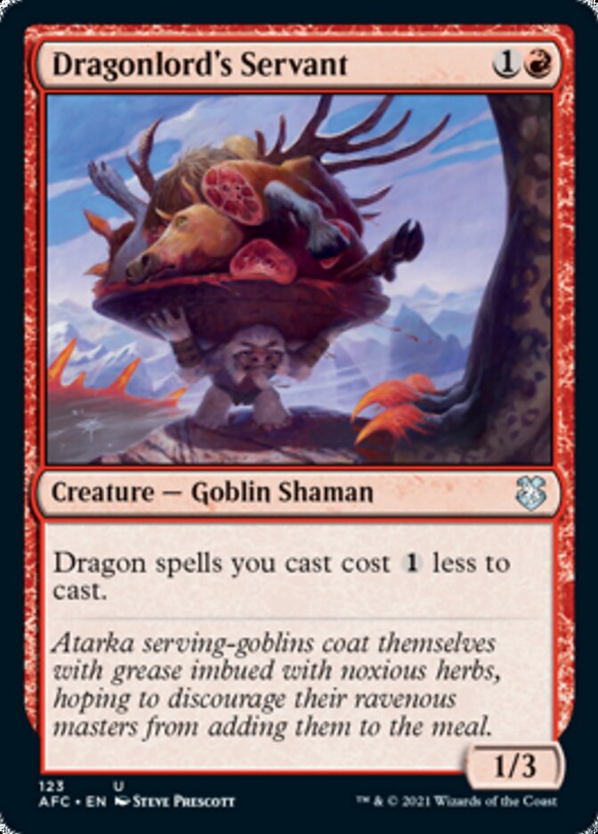 Dragonlord's Servant (AFC-123) - Forgotten Realms Commander