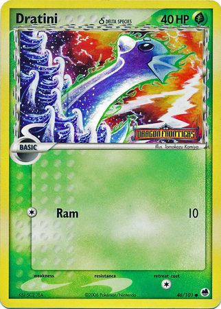 Dratini (Delta Species) 46/101 - Dragon Frontiers Reverse Holofoil
