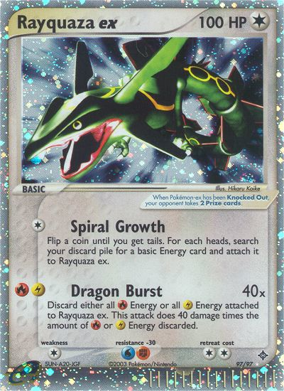 Rayquaza ex/97 - Dragon Holofoil