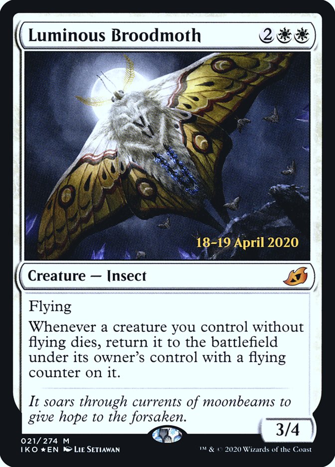 Luminous Broodmoth (PRE-021) - Ikoria: Lair of Behemoths Promos Foil