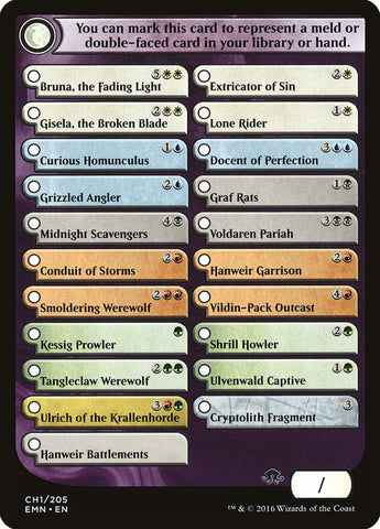 Checklist Card - Eldritch Moon (EMN-001) - Eldritch Moon Tokens