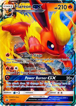 Flareon GX - SM171 (SM Black Star Promo) - Jumbo Cards Holofoil