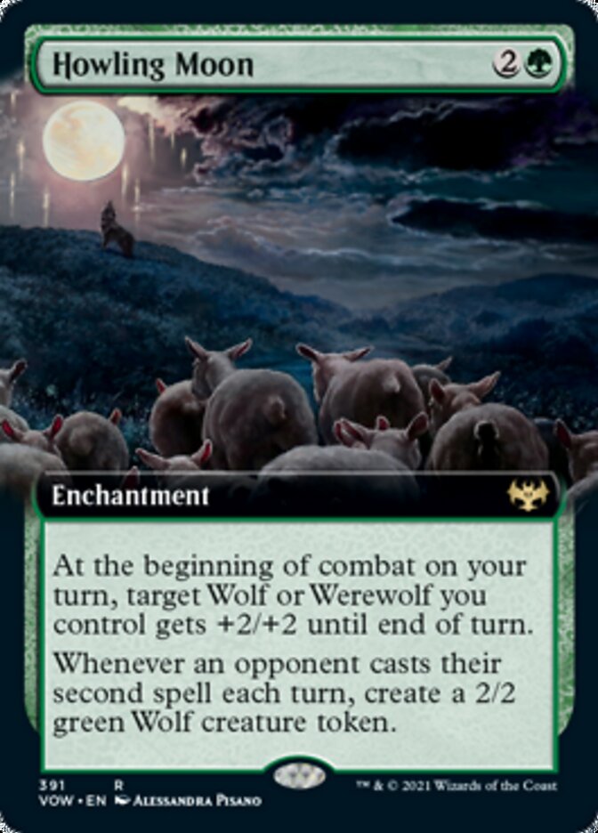 Howling Moon (Extended Art) (VOW-391) - Innistrad: Crimson Vow: (Extended Art)