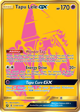 Tapu Lele GX/94 - Hidden Fates Shiny Vault Holofoil
