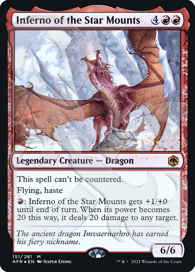 Inferno of the Star Mounts (AFR&-151A) - Adventures in the Forgotten Realms Promos Foil