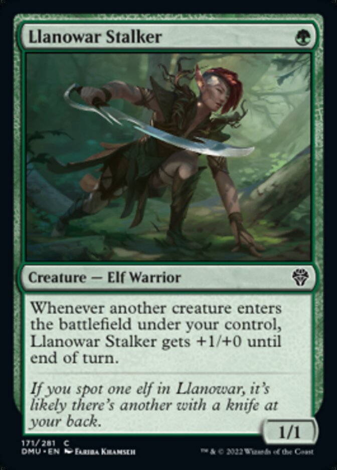 Llanowar Stalker (DMU-171) - Dominaria United