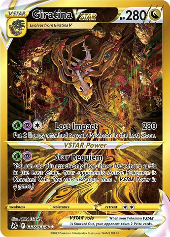 Giratina VSTAR (Secret) GG69/70 - SWSH Crown Zenith Galarian Gallery Holofoil