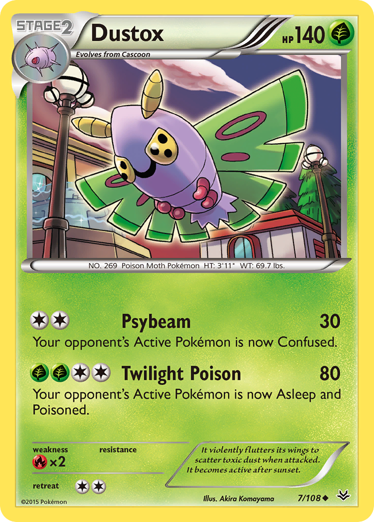 Dustox (7) 7/108 - XY  Roaring Skies