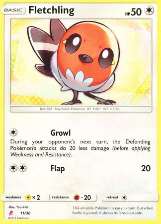 Fletchling - SM Trainer Kit Lycanroc & Alolan Raichu