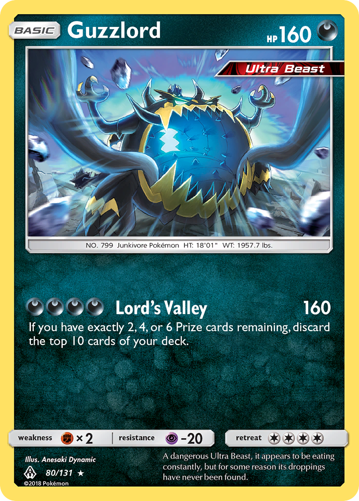 Guzzlord 80/131 - SM  Forbidden Light Holofoil