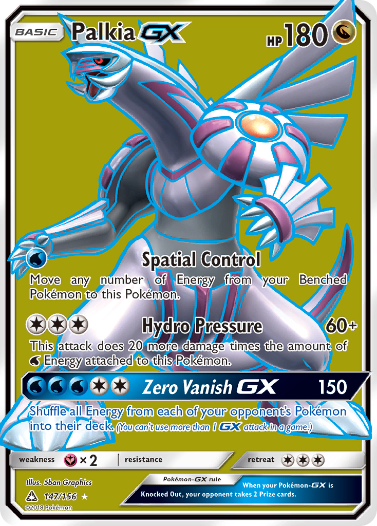 Palkia GX (Full Art)/156 - SM  Ultra Prism Holofoil