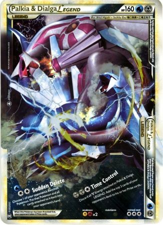 Palkia & Dialga Legends - 101/102 + 102/102 (Single Oversized Promo) - Jumbo Cards Holofoil