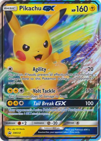Pikachu GX - SM232 - Jumbo Cards Holofoil
