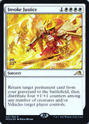 Invoke Justice (PRE-021) - Kamigawa: Neon Dynasty Promos Foil