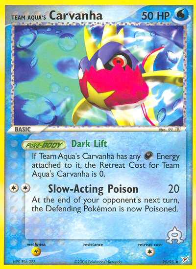 Team Aqua's Carvanha - 25/95/95 - Team Magma vs Team Aqua