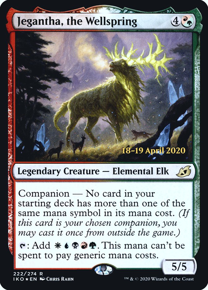 Jegantha, the Wellspring (PRE-222) - Ikoria: Lair of Behemoths Promos: (companion) Foil