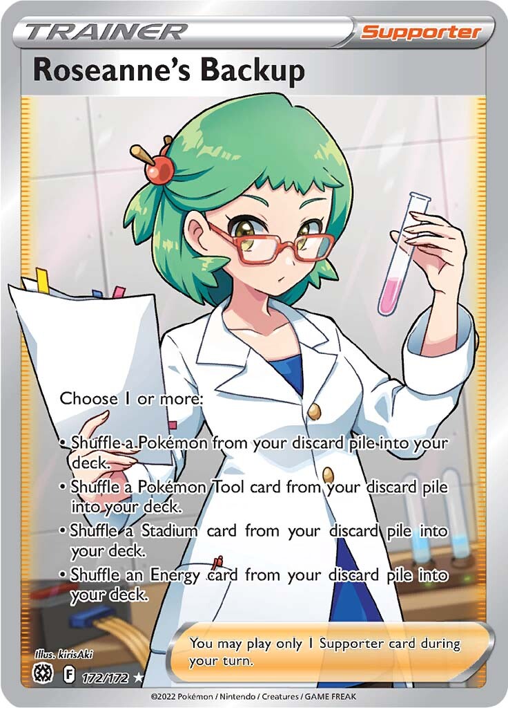 Roseanne's Backup (Full Art) 172/172 - SWSH09 Brilliant Stars Holofoil