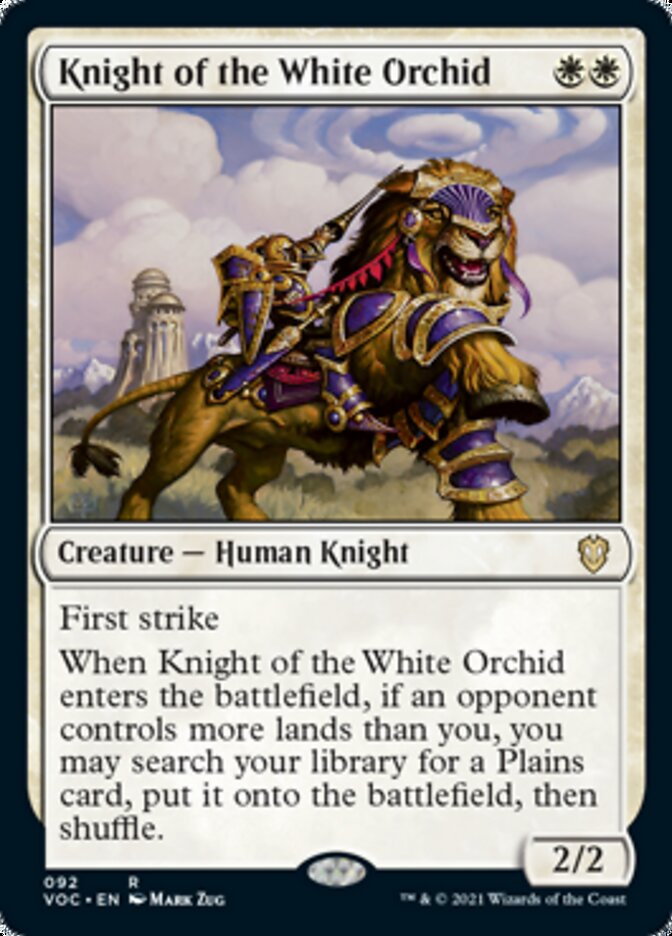 Knight of the White Orchid (VOC-092) - Crimson Vow Commander