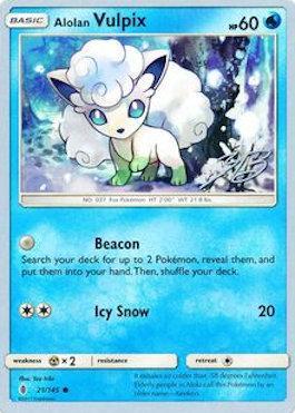Alolan Vulpix - 2017 (Zachary Bokhari) 21 - World Championship Decks