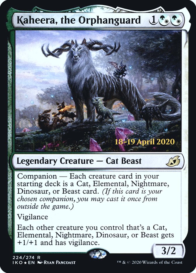 Kaheera, the Orphanguard (PRE-224) - Ikoria: Lair of Behemoths Promos: (companion) Foil