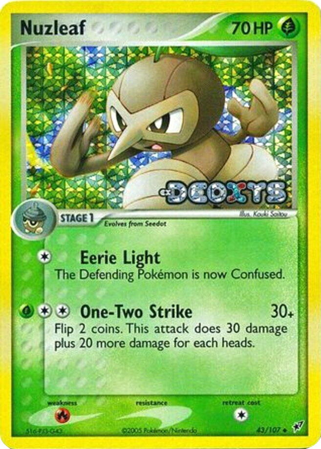 Nuzleaf/107 - Deoxys Reverse Holofoil