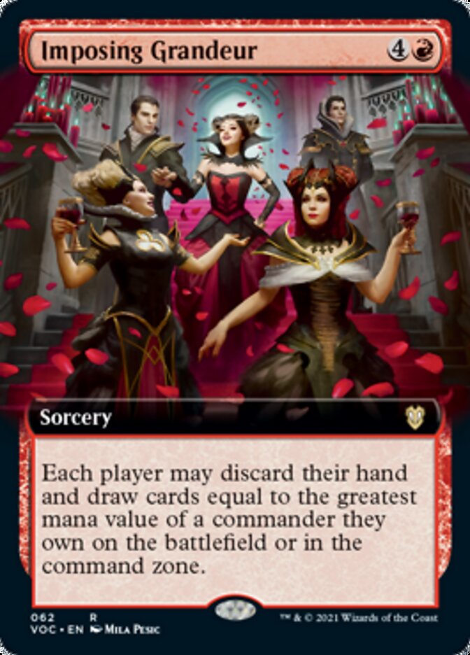 Imposing Grandeur (Extended Art) (VOC-062) - Crimson Vow Commander: (Extended Art)