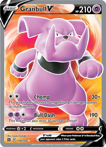 Granbull V (Full Art) 159/172 - SWSH09 Brilliant Stars Holofoil