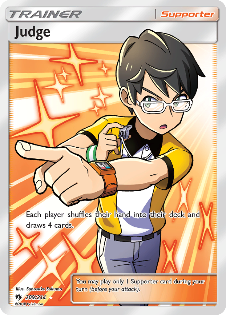 Judge (Full Art) 209/214 - SM  Lost Thunder Holofoil