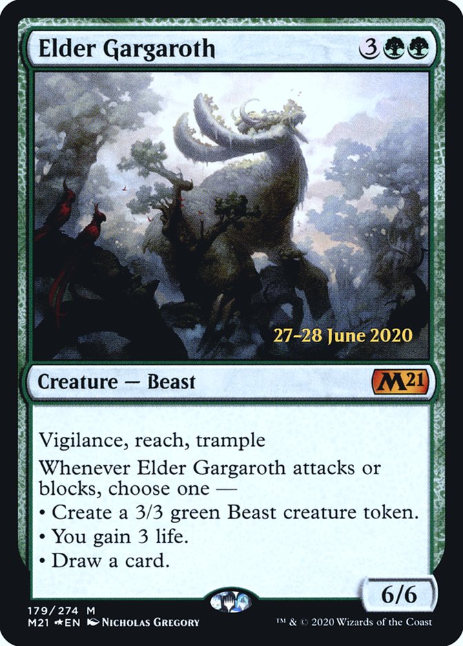 Elder Gargaroth (PRE-179) - Core Set 2021 Promos Foil