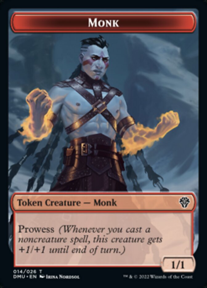 Monk Token (DMU-014) - Dominaria United Tokens