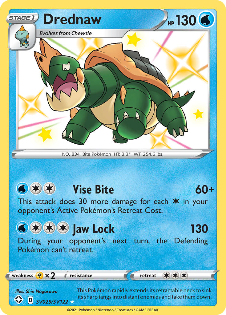 Drednaw SV029/122 - Shining Fates Shiny Vault Holofoil