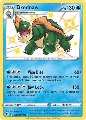 Drednaw SV029/122 - Shining Fates Shiny Vault Holofoil