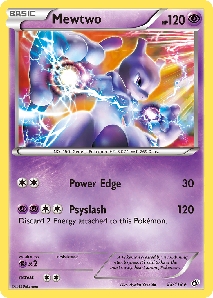 Mewtwo 53/113 - Legendary Treasures Holofoil