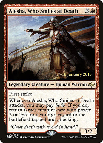 Alesha, Who Smiles at Death (PRE-090) - Fate Reforged Promos Foil