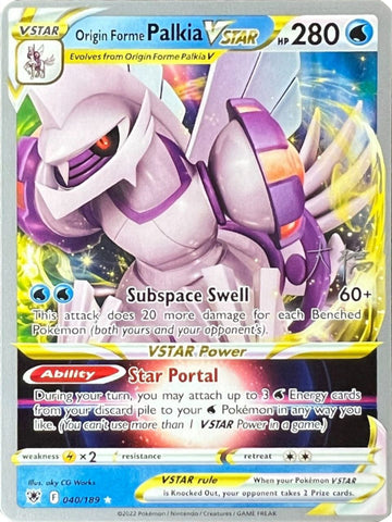 Origin Forme Palkia VSTAR - 2022 (Rikuto Ohashi) 40 - World Championship Decks