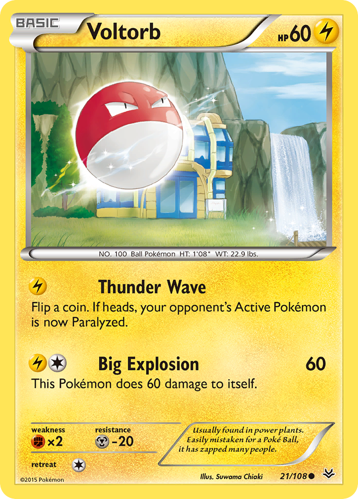 Voltorb 21/108 - XY  Roaring Skies