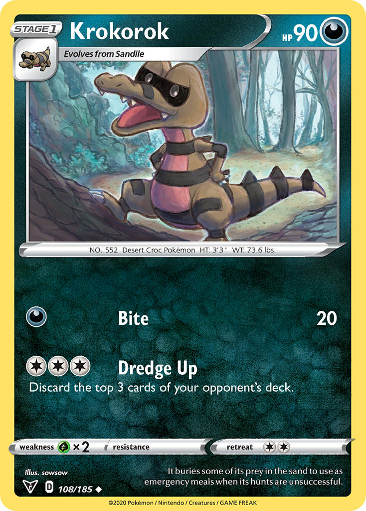 Krokorok 108/185 - SWSH04 Vivid Voltage