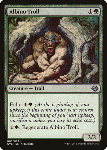 Albino Troll (DD3-003) - Duel Decks Anthology: Garruk vs. Liliana