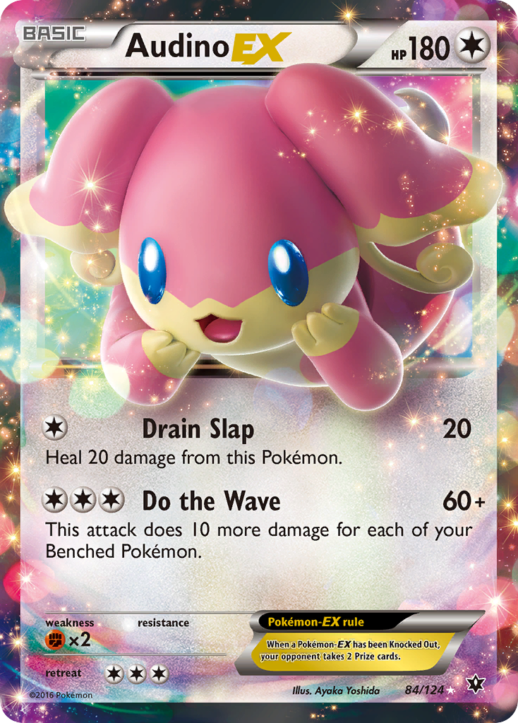 Audino EX 84/124 - XY  Fates Collide Holofoil