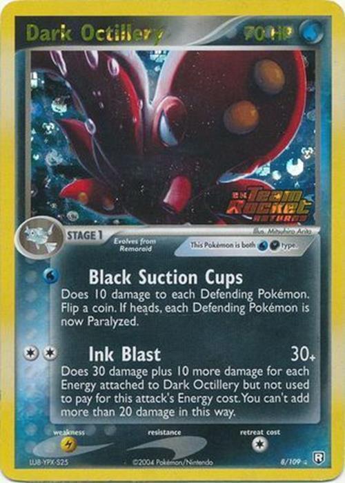 Dark Octillery 8/109 - Team Rocket Returns Reverse Holofoil